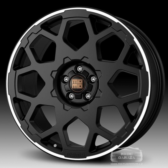 Momo HEAVY DUTY Matt Black Polished