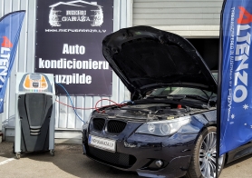 Auto kondicionieru uzpilde VISĀS Riepu garāžas filiālēs
