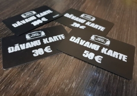 Dāvanu karte - lieliska dāvana ikvienam auto īpašniekam