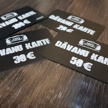 Dāvanu karte - lieliska dāvana ikvienam auto īpašniekam