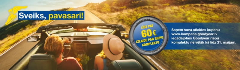 Goodyear akcija Riepu garāžas servisos